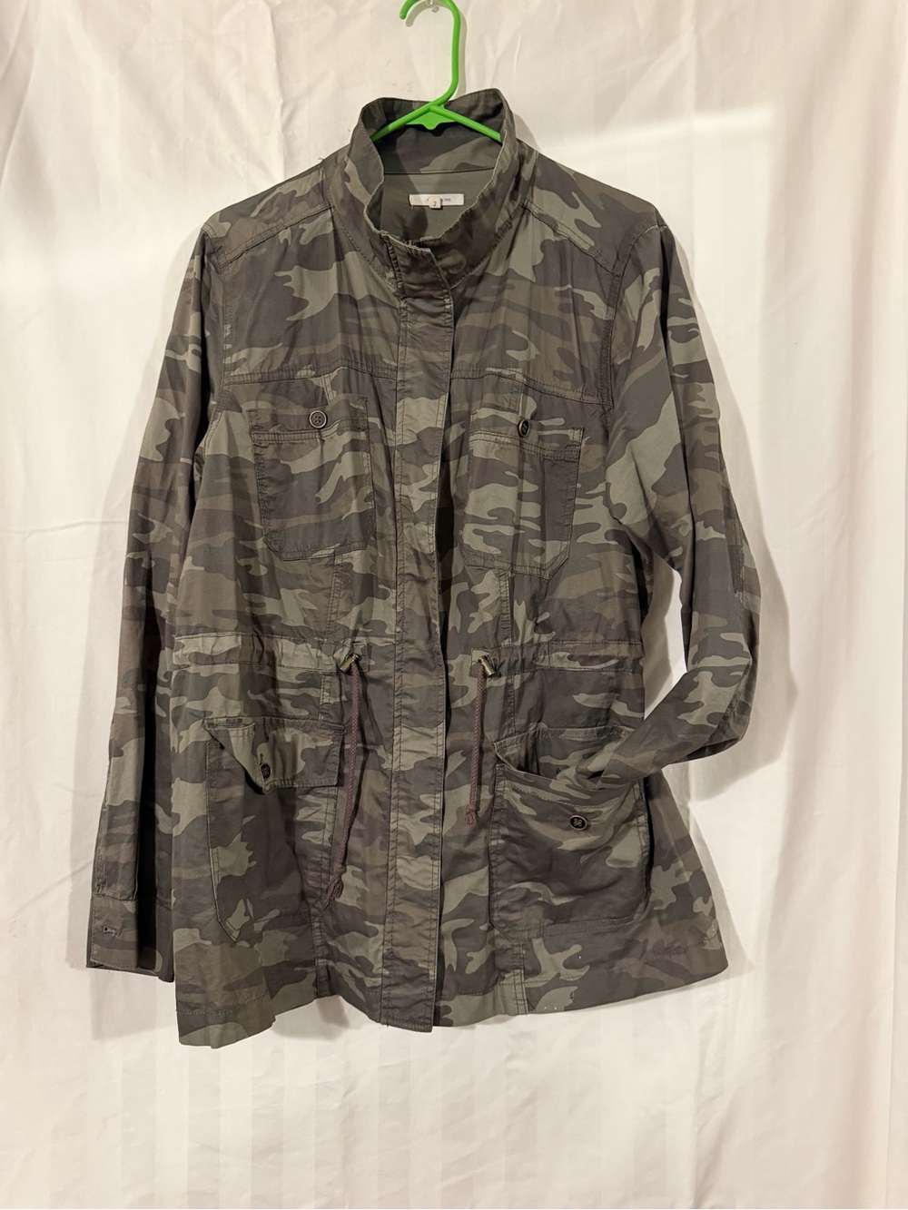 Maurices Gray Camouflage Utility Jacket